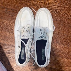 Thrifted White Sperry Boat Shoes